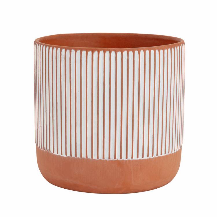 Habitat terracotta medium planter orange - British product