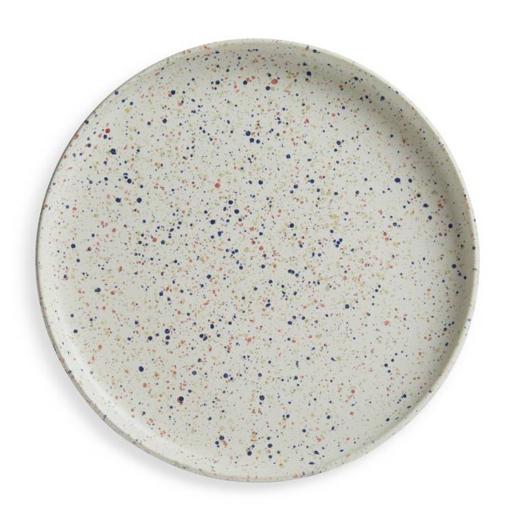 Habitat white speckled stoneware dinner set 12 piece, UK version