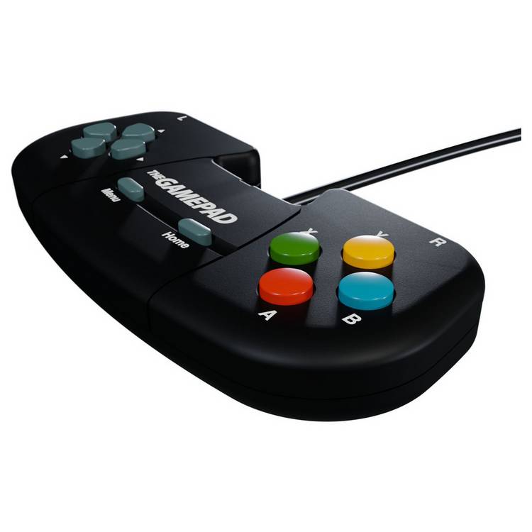 The Gamepad retro gaming controller black, imported from the UK