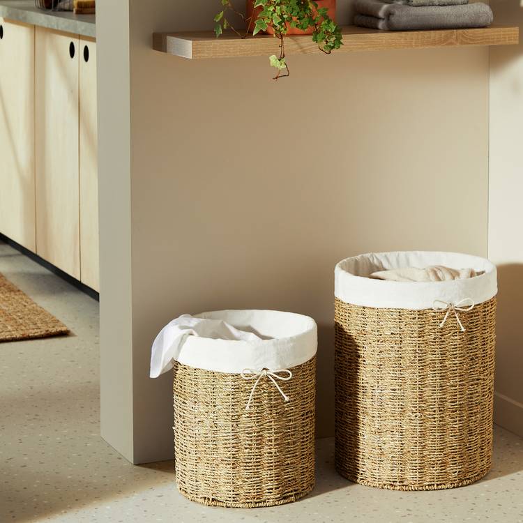 Habitat seagrass storage baskets pack of 2 natural - British product