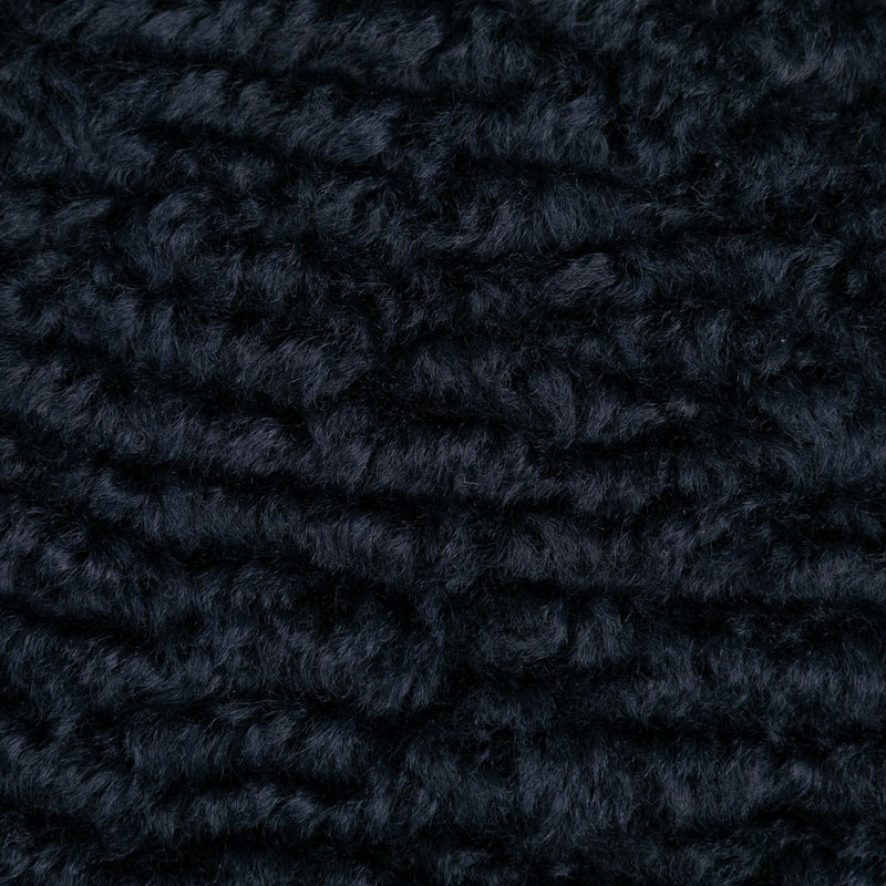 Habitat Faux Shearling Plain Cushion - Navy - 55x40cm