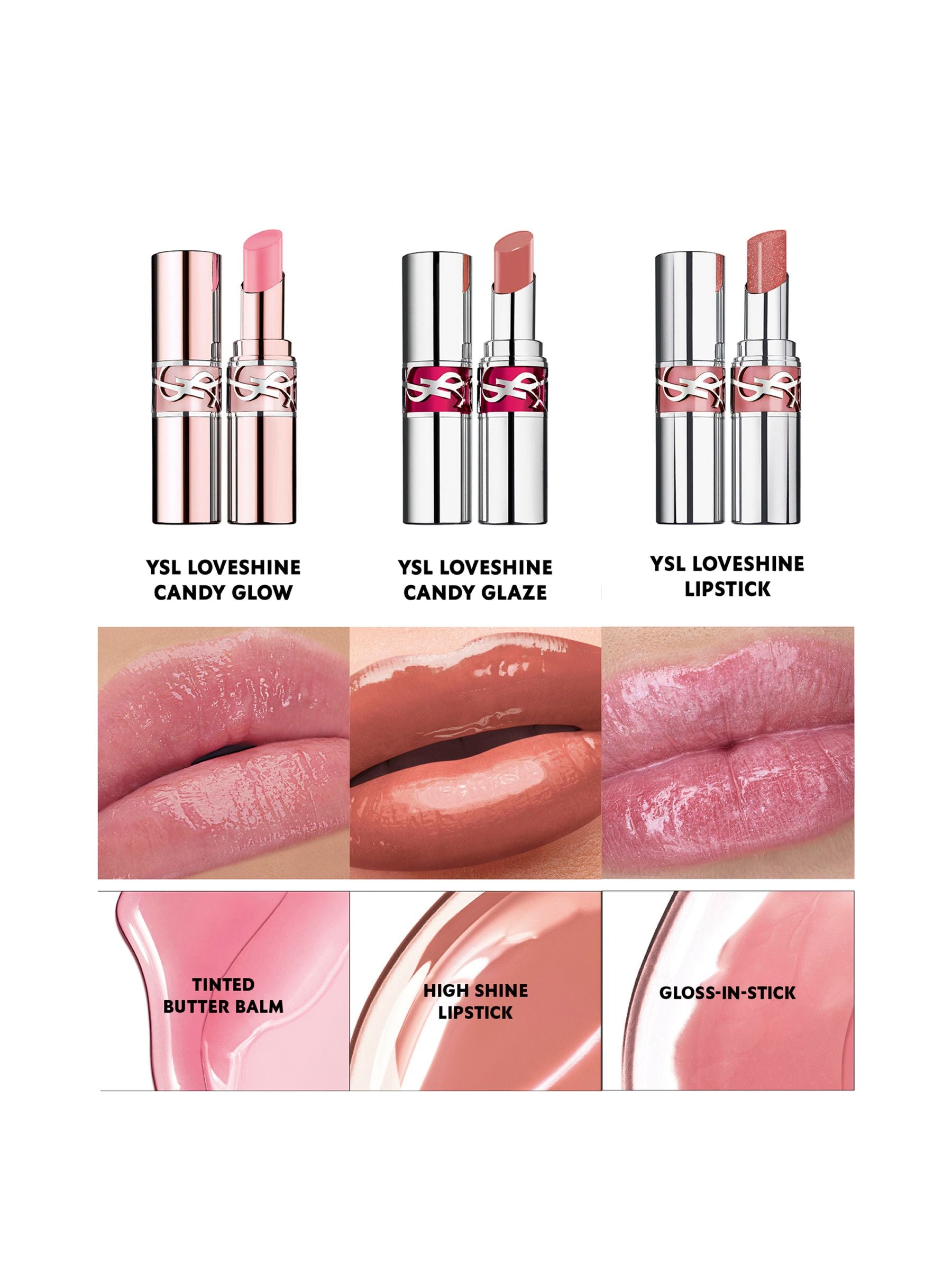 Yves Saint Laurent Loveshine Candy Glaze lip gloss (British brand)