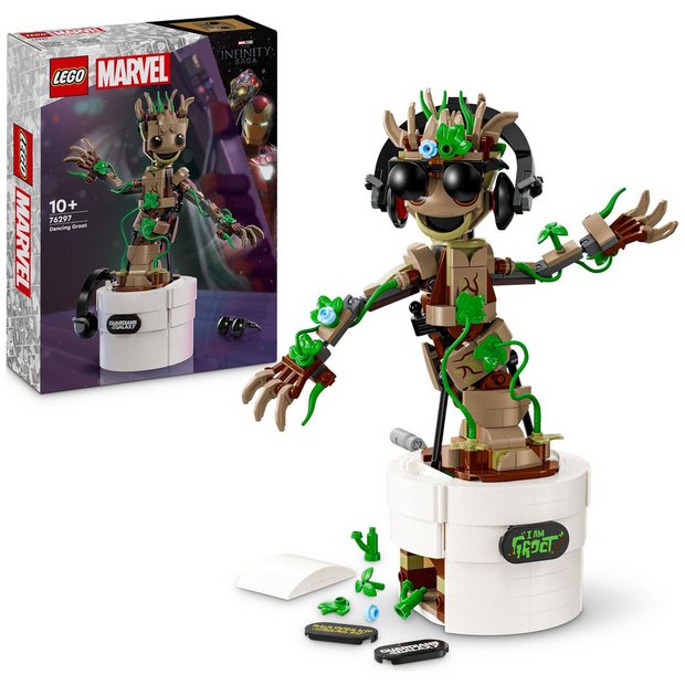 LEGO Marvel Dancing Groot buildable toy (British brand)