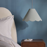 Habitat Scallop Edge Green Lampshade - 32cm
