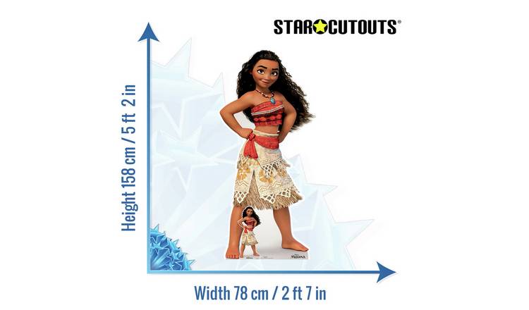 Star Cutouts Disney Princess Moana Cardboard Cutout