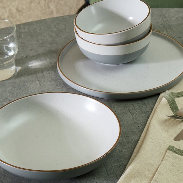 Habitat Loft Speckle 12-piece dinner set, imported from the UK