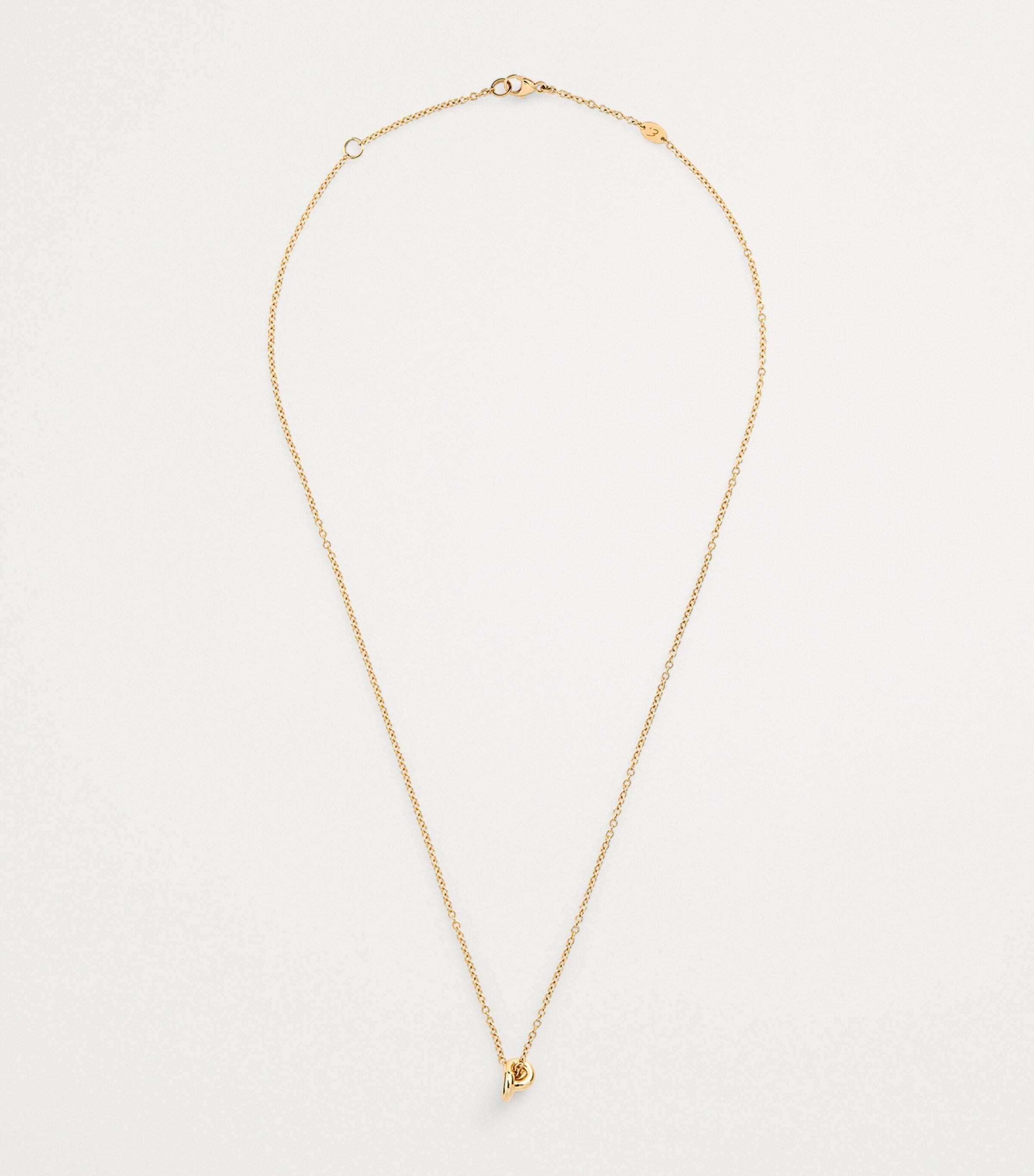 Engelbert Legacy Knot pendant necklace in yellow gold - British product