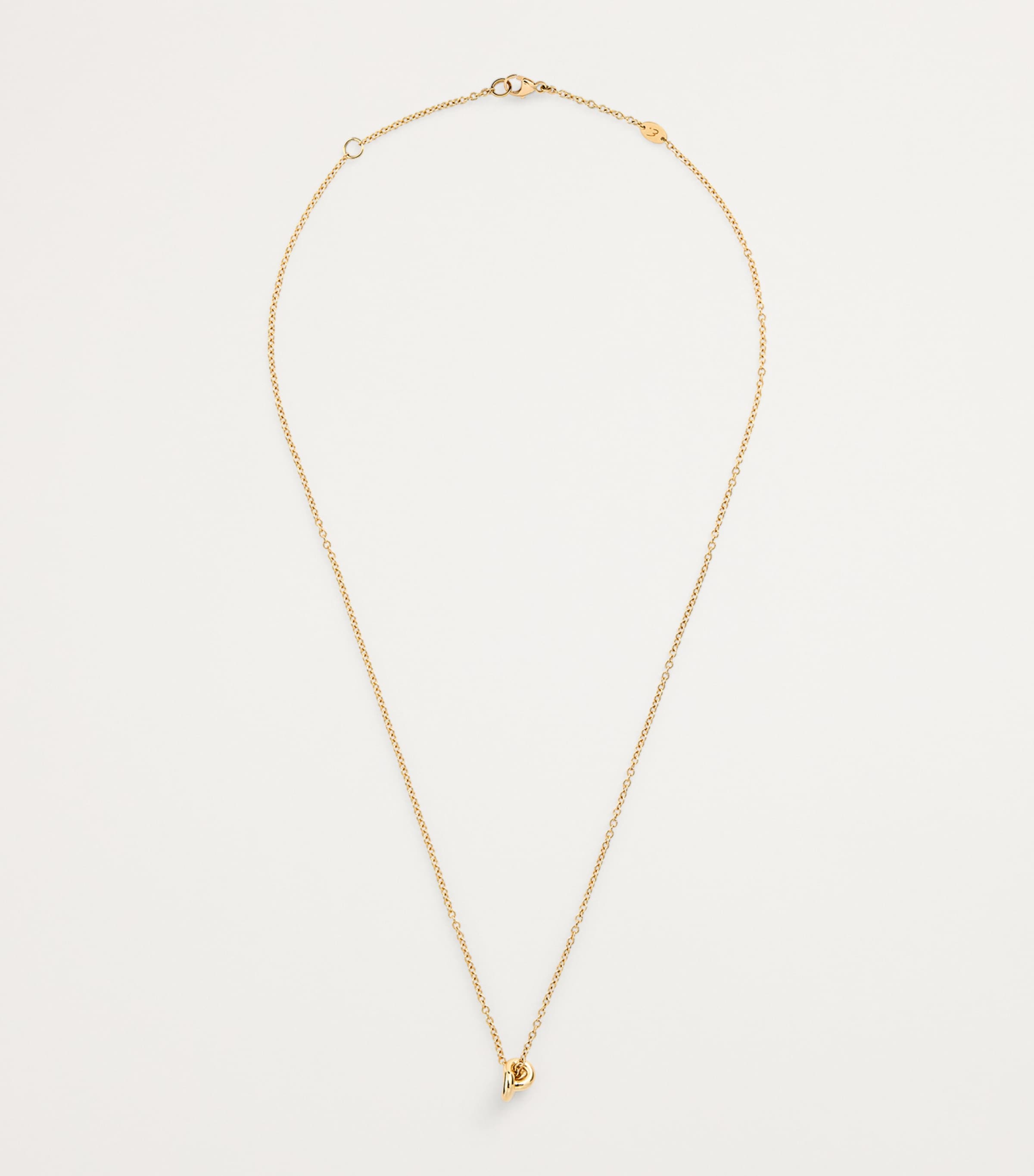 Engelbert Legacy Knot pendant necklace in yellow gold - British product