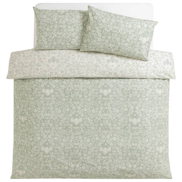 Argos Home floral bee green single bedding set, UK version