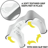Addis white toilet stool with slip resistant grip, imported from the UK
