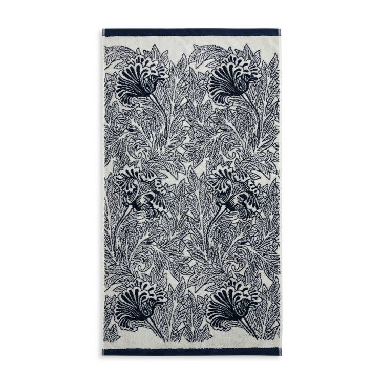 Habitat Morris hand towel Tulip Toile navy 90x50cm, imported from the UK