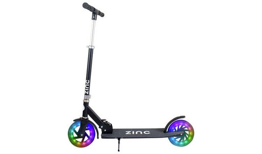 Zinc Dazzle Light Up Foldable Big Wheel Scooter