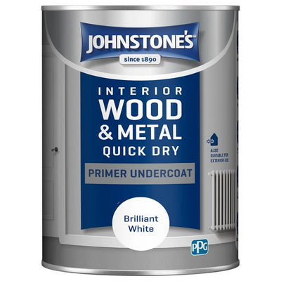 Argos Johnstone's Wood & Metal Primer Undercoat - Brilliant White 1.25L- Buy online at McGrocer