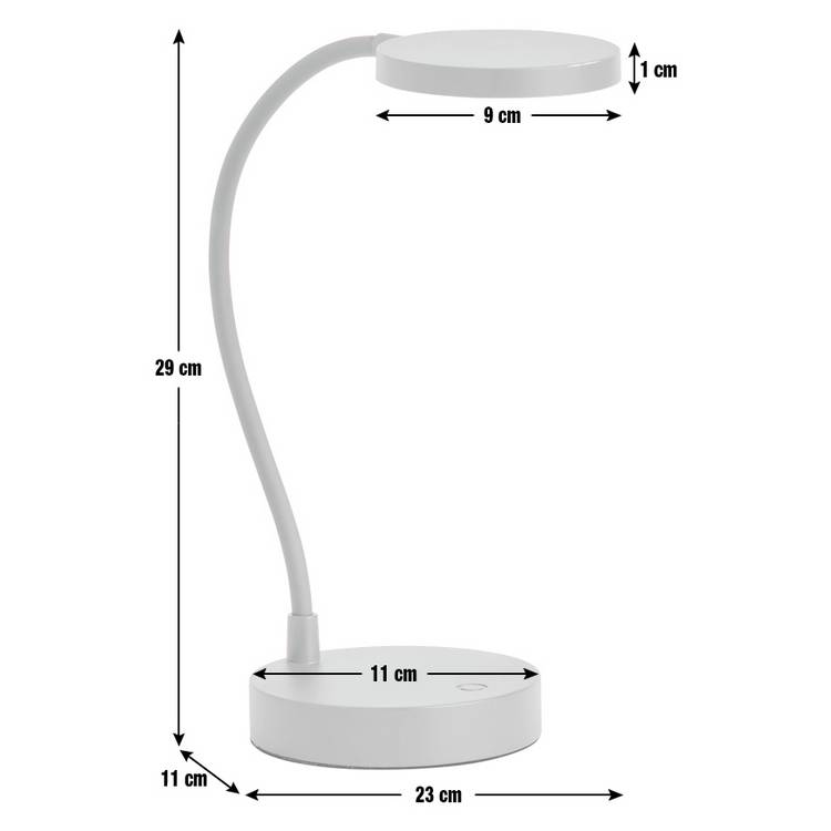 Habitat rechargeable desk lamp red (British brand)