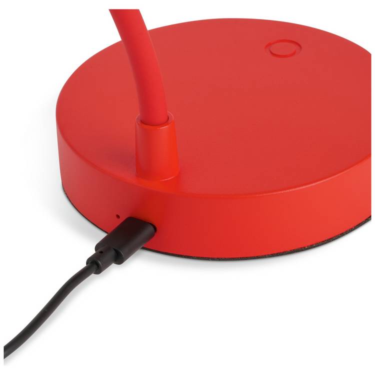 Habitat rechargeable desk lamp red (British brand)