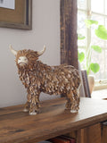 Brown Hamish the Highland extra large cow ornament - British product