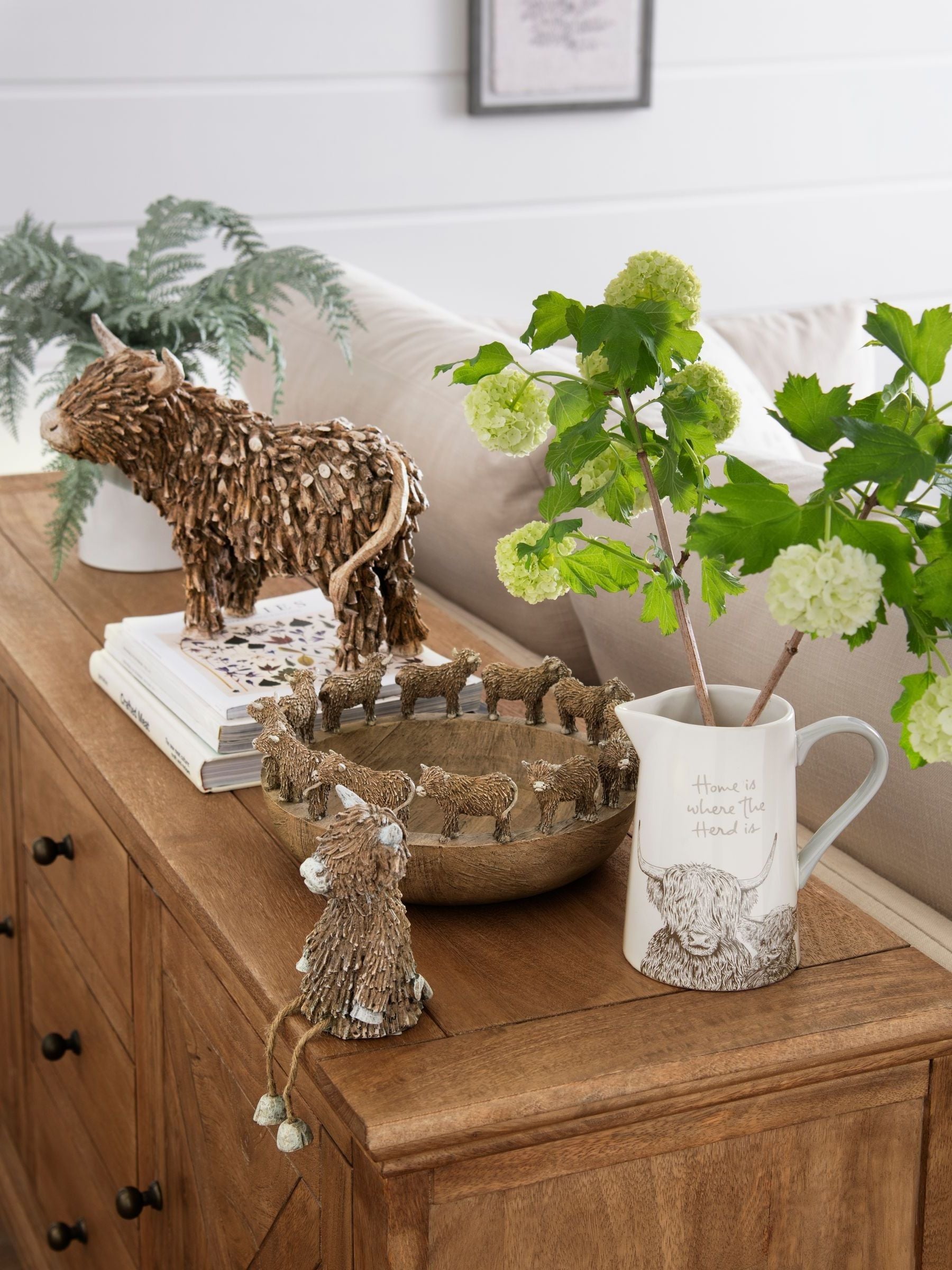 Brown Hamish the Highland extra large cow ornament - British product