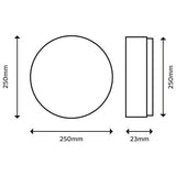 Philips Super Slim LED ceiling light black 25cm - British product