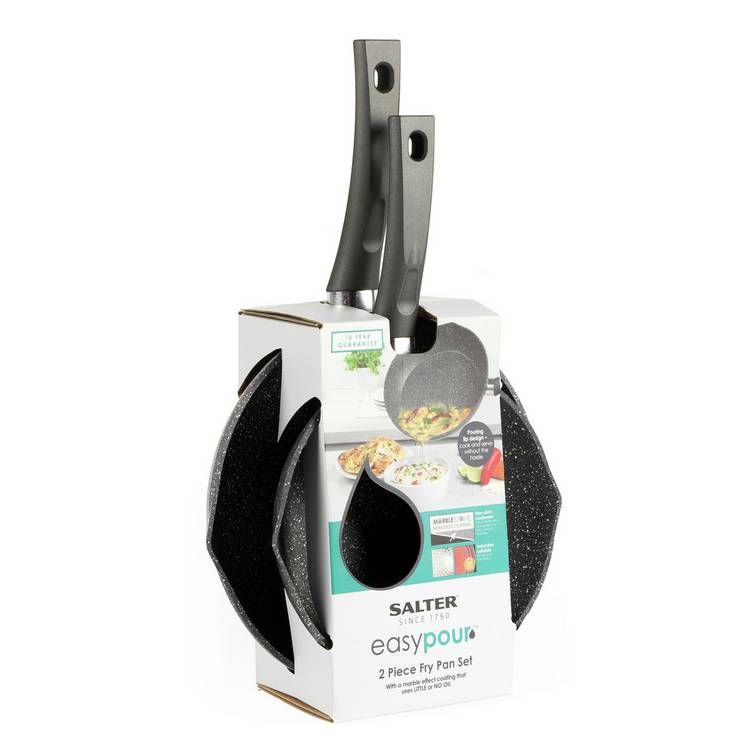 Salter Easypour 2 piece frying pan set, UK version