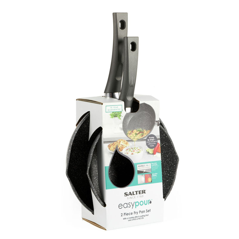 Salter Easypour 2 piece frying pan set, UK version