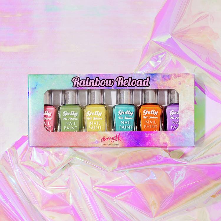 Barry M Rainbow Reload nail polish 6-pack (British brand)
