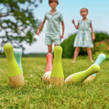 TP wooden garden skittles set, imported from the UK