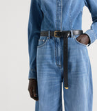 Givenchy Voyou leather belt, UK version