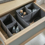 Argos Home grey drawer organiser set 8-piece (British brand)