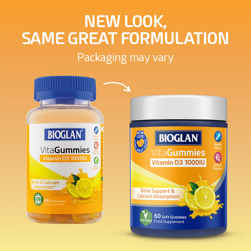 Bioglan Vitamin D3 gummies lemon flavour 60 pack - British product