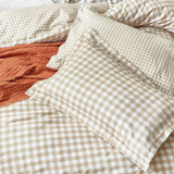 Yard Barton Cotton Check Biscuit Bedding Set - King size