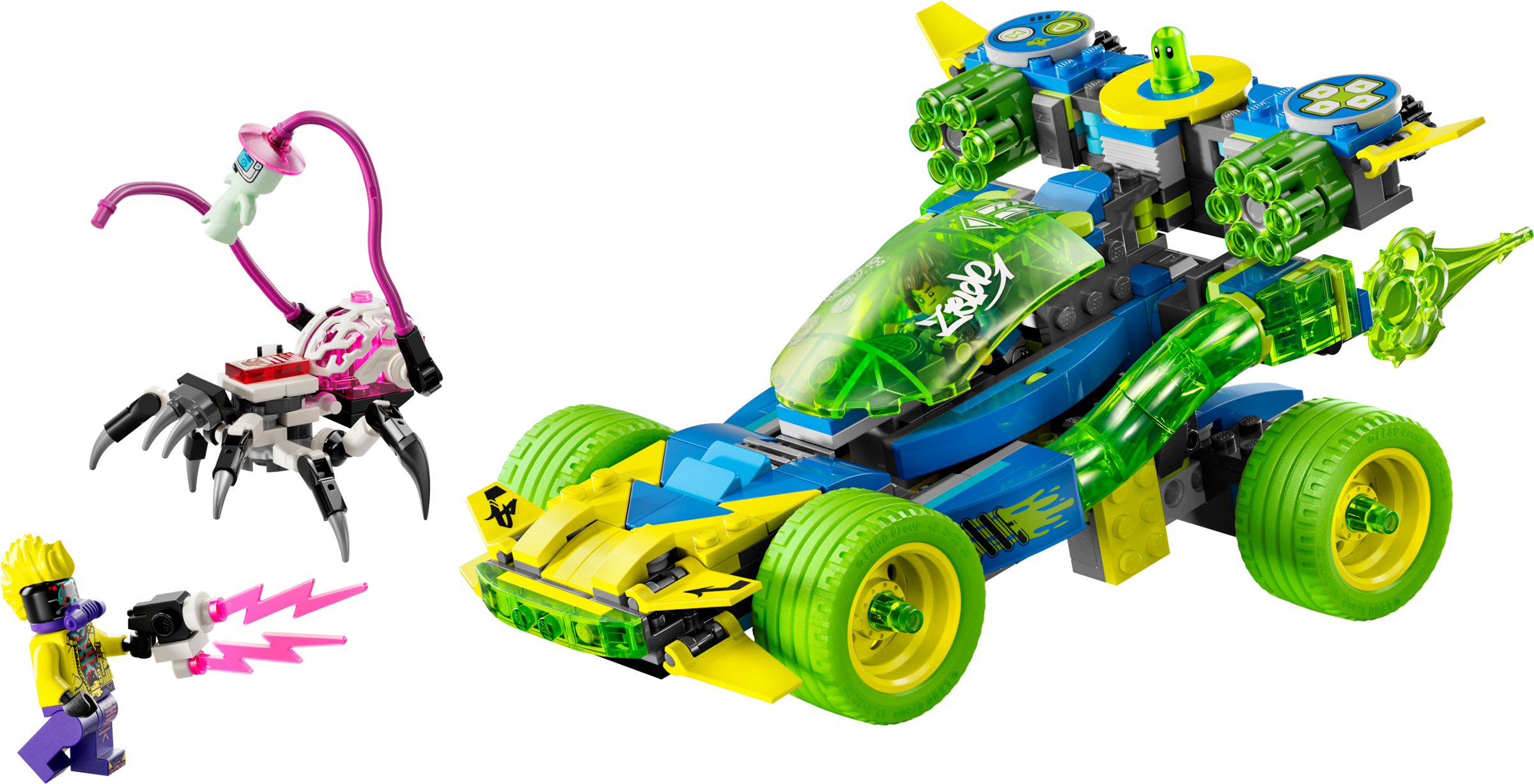 LEGO Mateo and the Z-Blob Action Race Car building set 485 pieces, imported from the UK