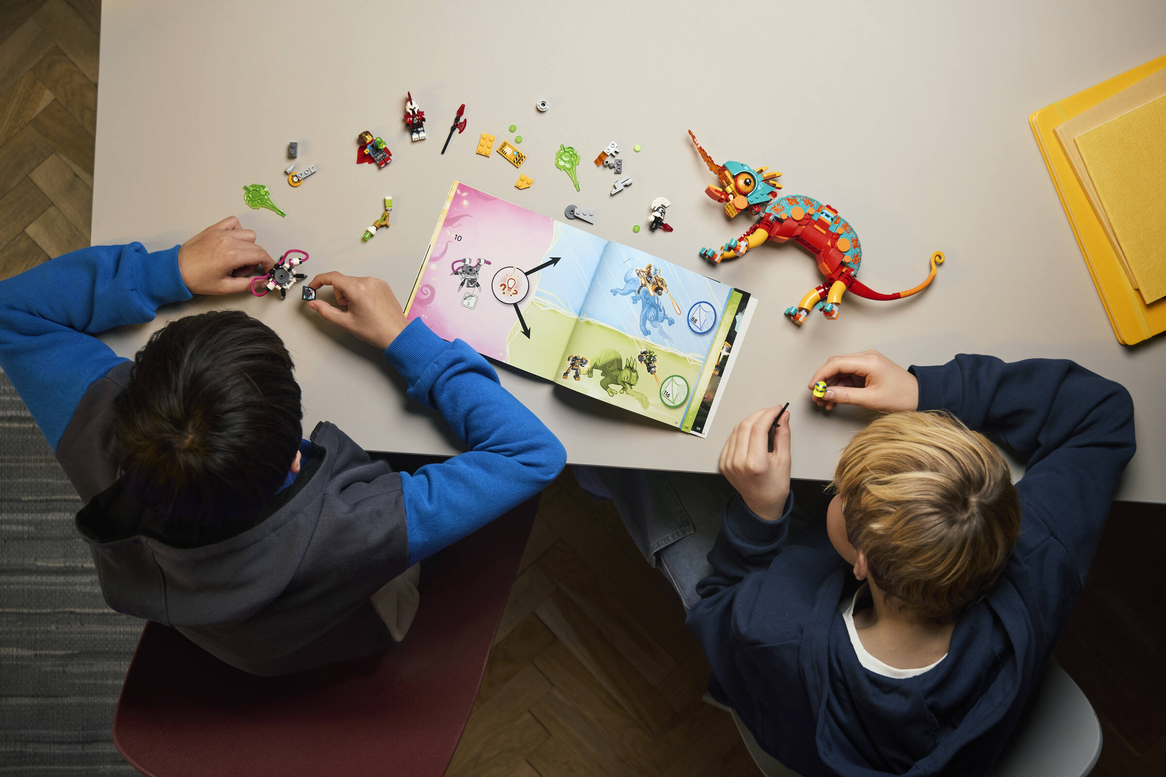 LEGO Mateo's Fire Chameleon Building Set 443 Pieces, imported from the UK