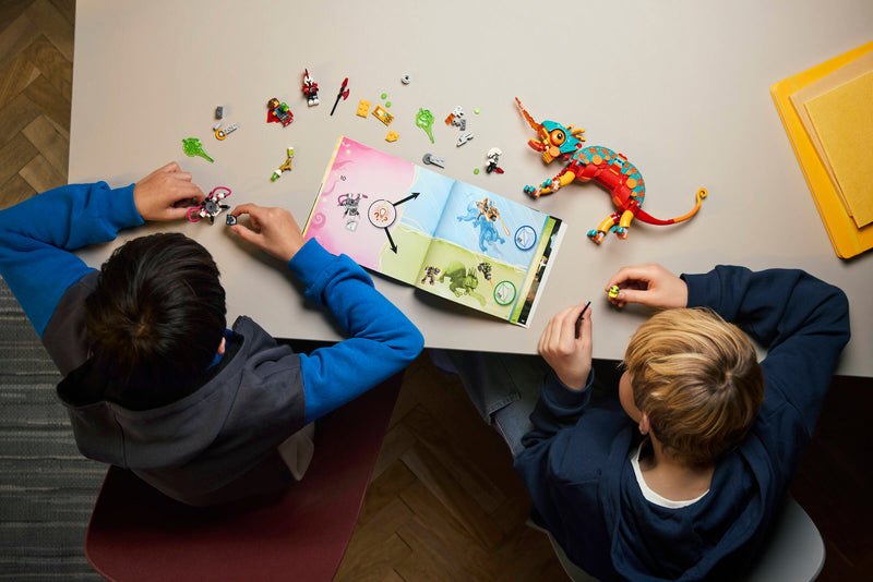 LEGO Mateo's Fire Chameleon Building Set 443 Pieces, imported from the UK