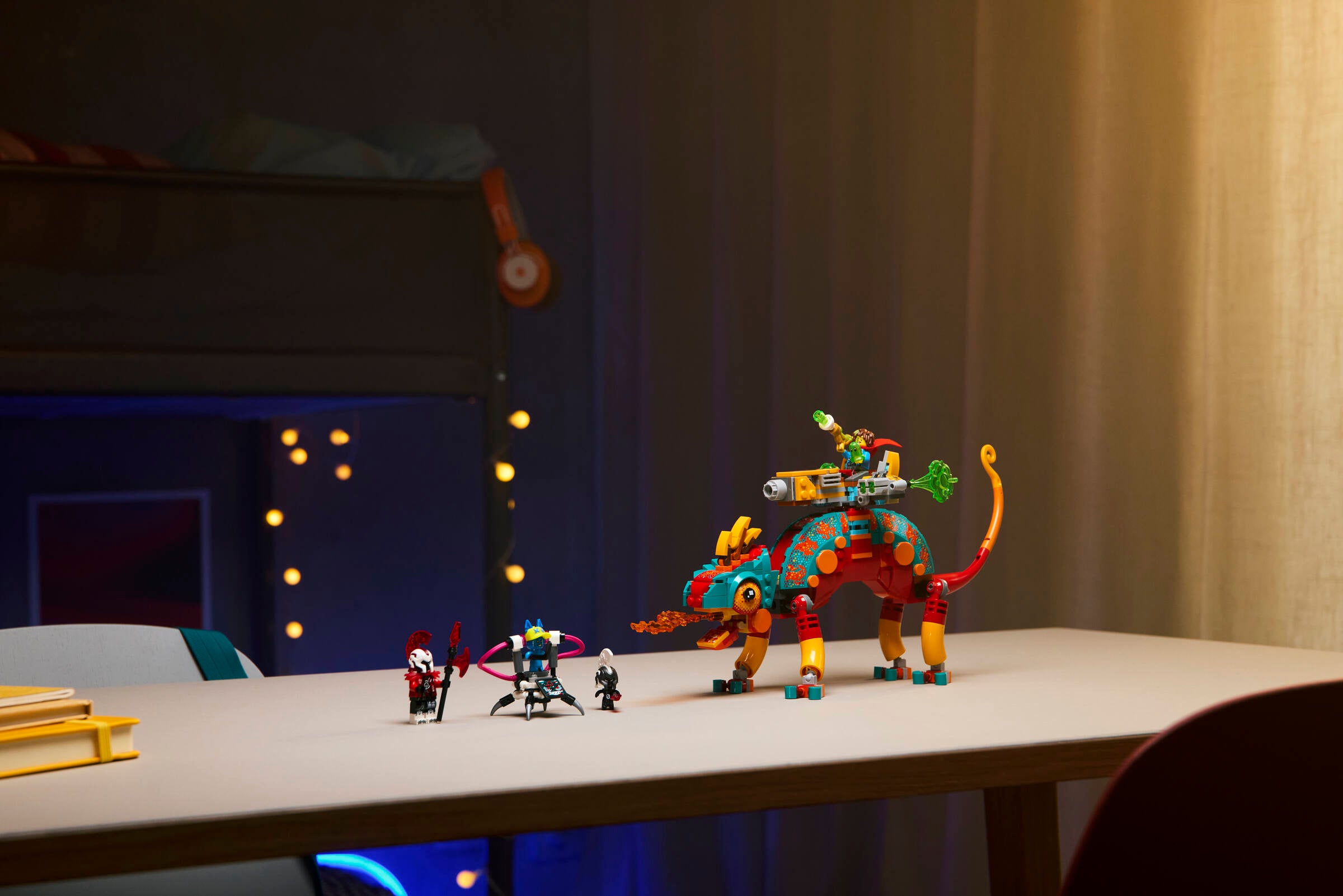 LEGO Mateo's Fire Chameleon Building Set 443 Pieces, imported from the UK