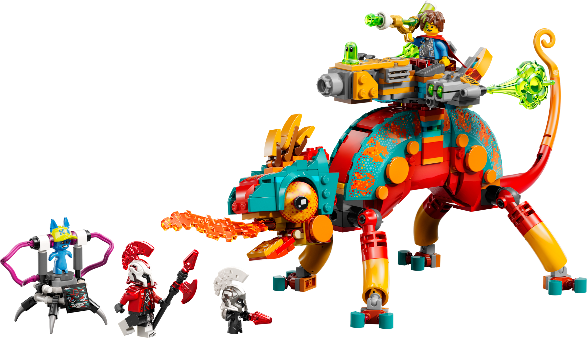 LEGO Mateo's Fire Chameleon Building Set 443 Pieces, imported from the UK