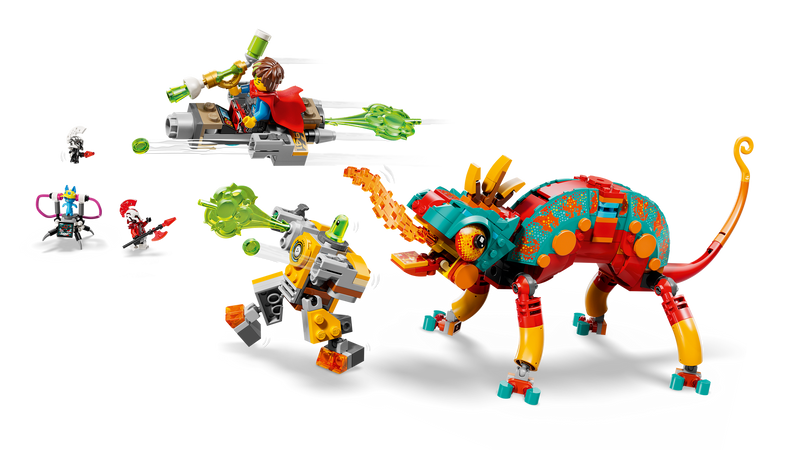 LEGO Mateo's Fire Chameleon Building Set 443 Pieces, imported from the UK
