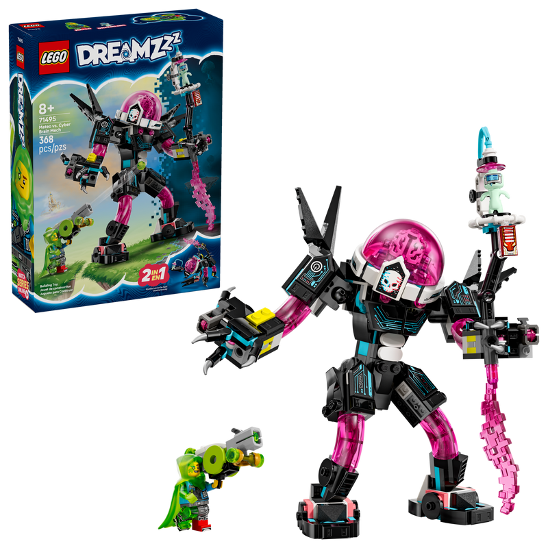 LEGO Mateo Cyber Brain Mech building set 368 pieces, imported from the UK