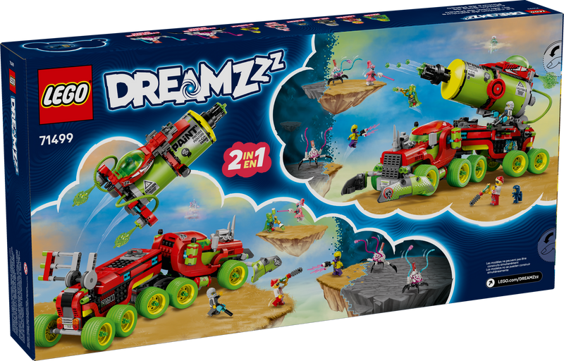 LEGO Dreamzzz Spray Paint Truck 929 Pieces, imported from the UK