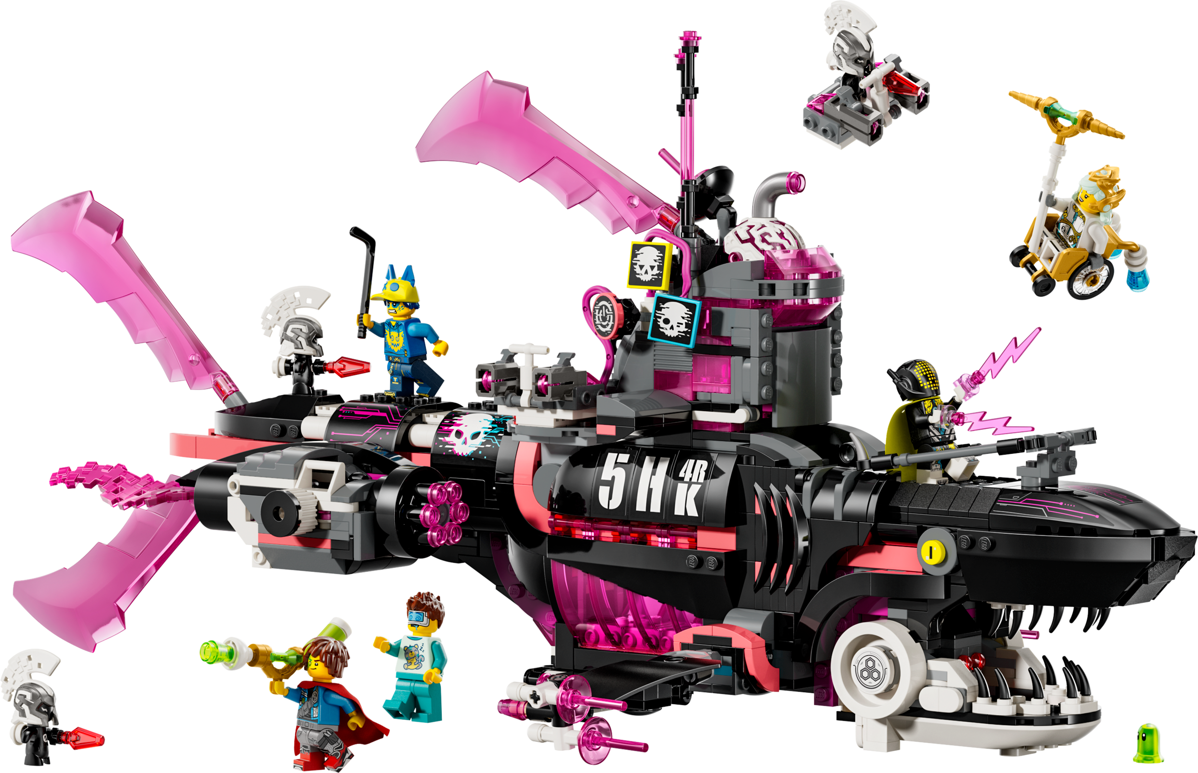 LEGO Nightmare Shark Submarine Building Set 1413 Pieces, imported from the UK