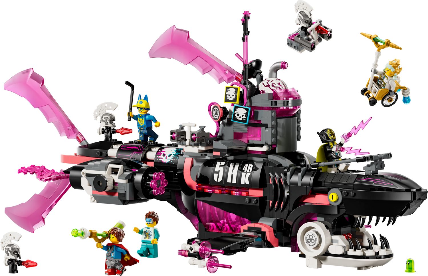 LEGO Nightmare Shark Submarine Building Set 1413 Pieces, imported from the UK