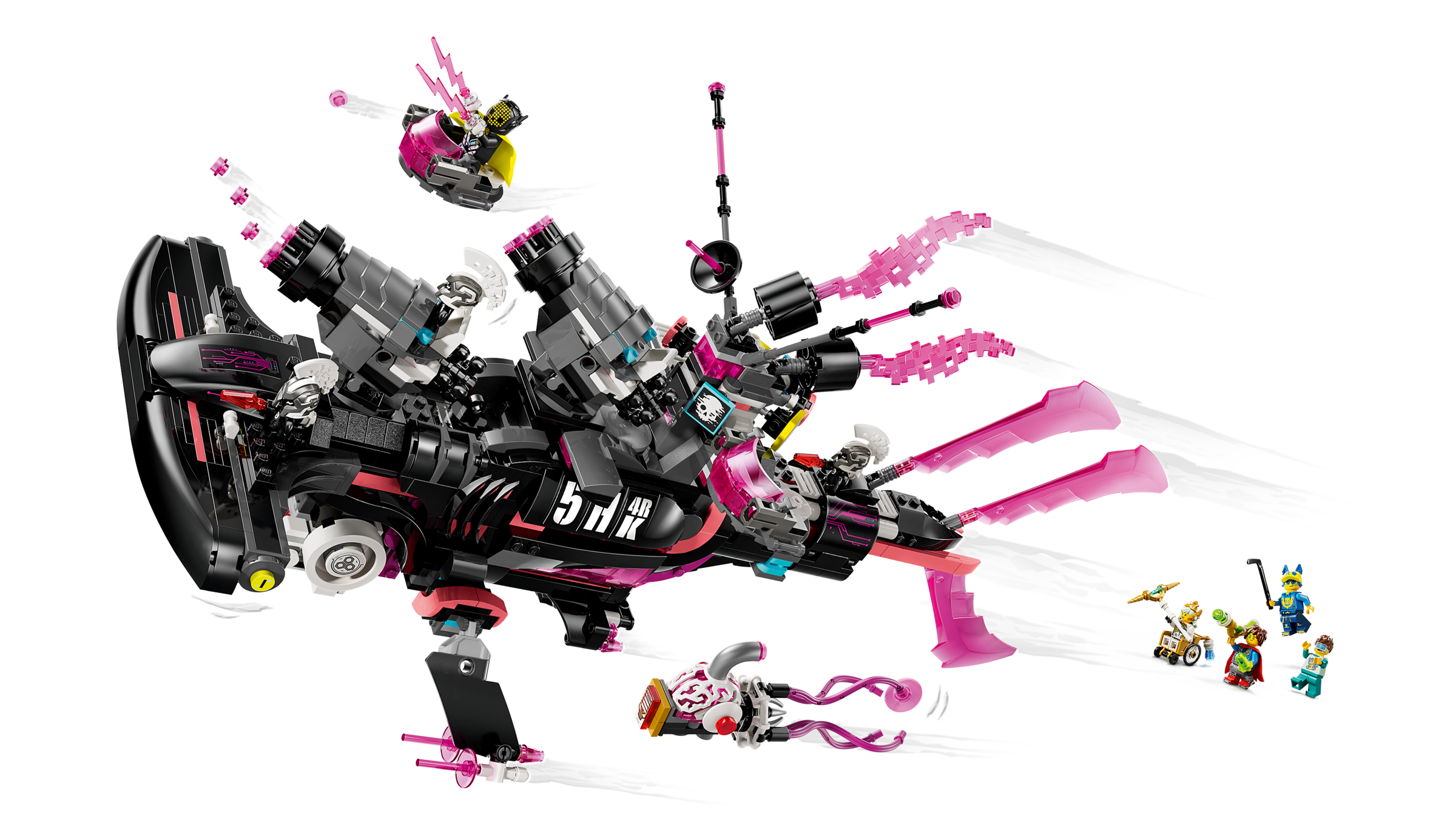 LEGO Nightmare Shark Submarine Building Set 1413 Pieces, imported from the UK