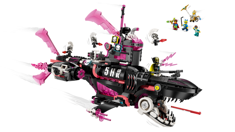 LEGO Nightmare Shark Submarine Building Set 1413 Pieces, imported from the UK