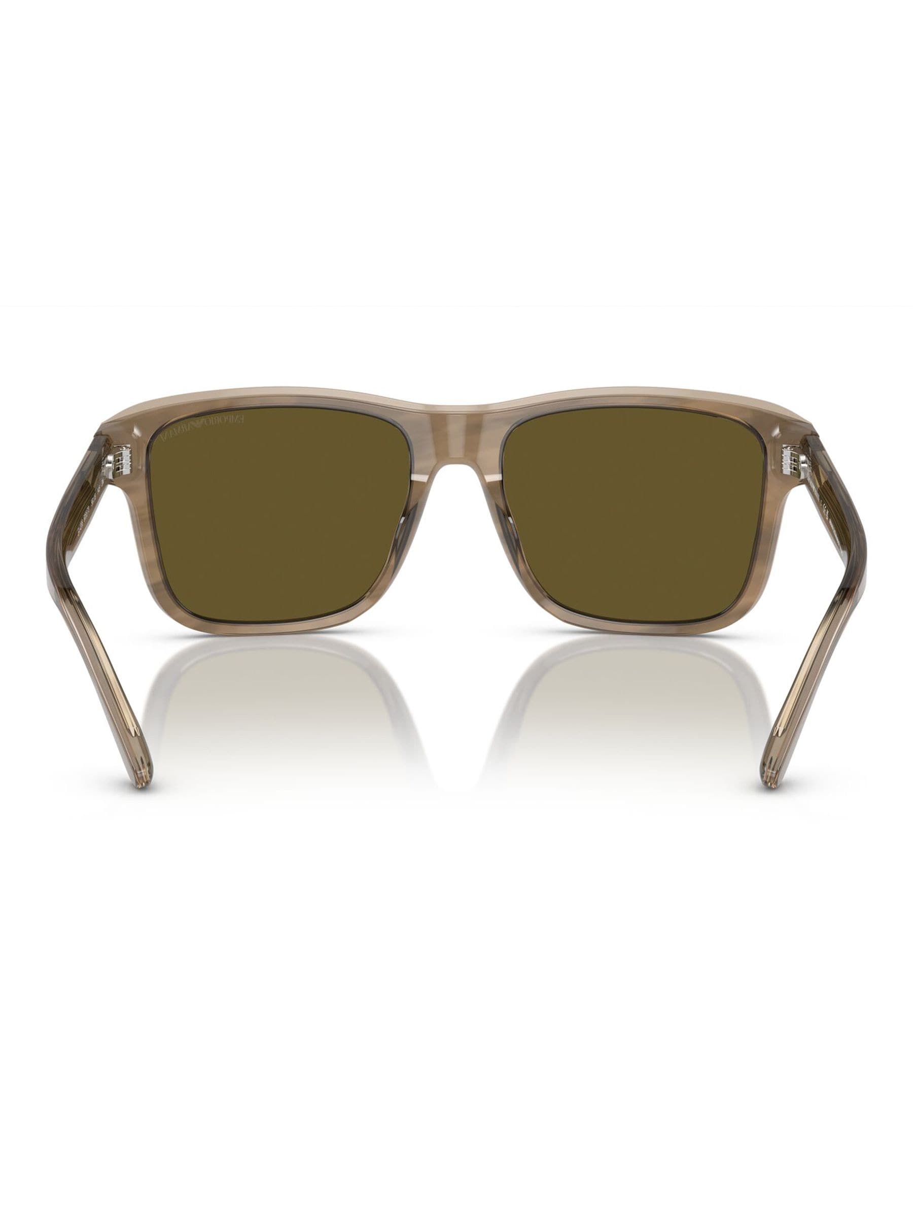 Emporio Armani EA4208 sunglasses brown lenses acetate frame (British brand)