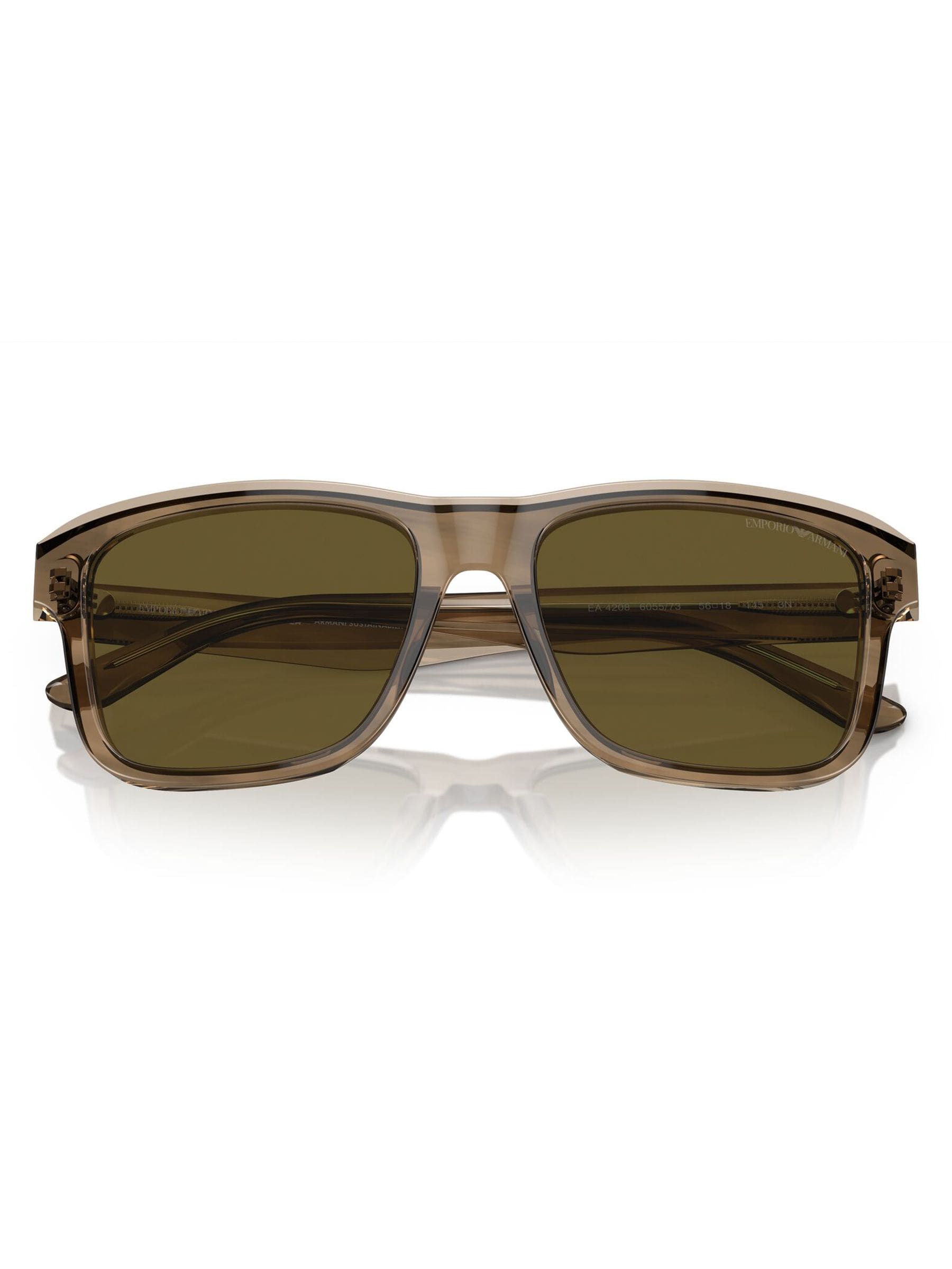 Emporio Armani EA4208 sunglasses brown lenses acetate frame (British brand)