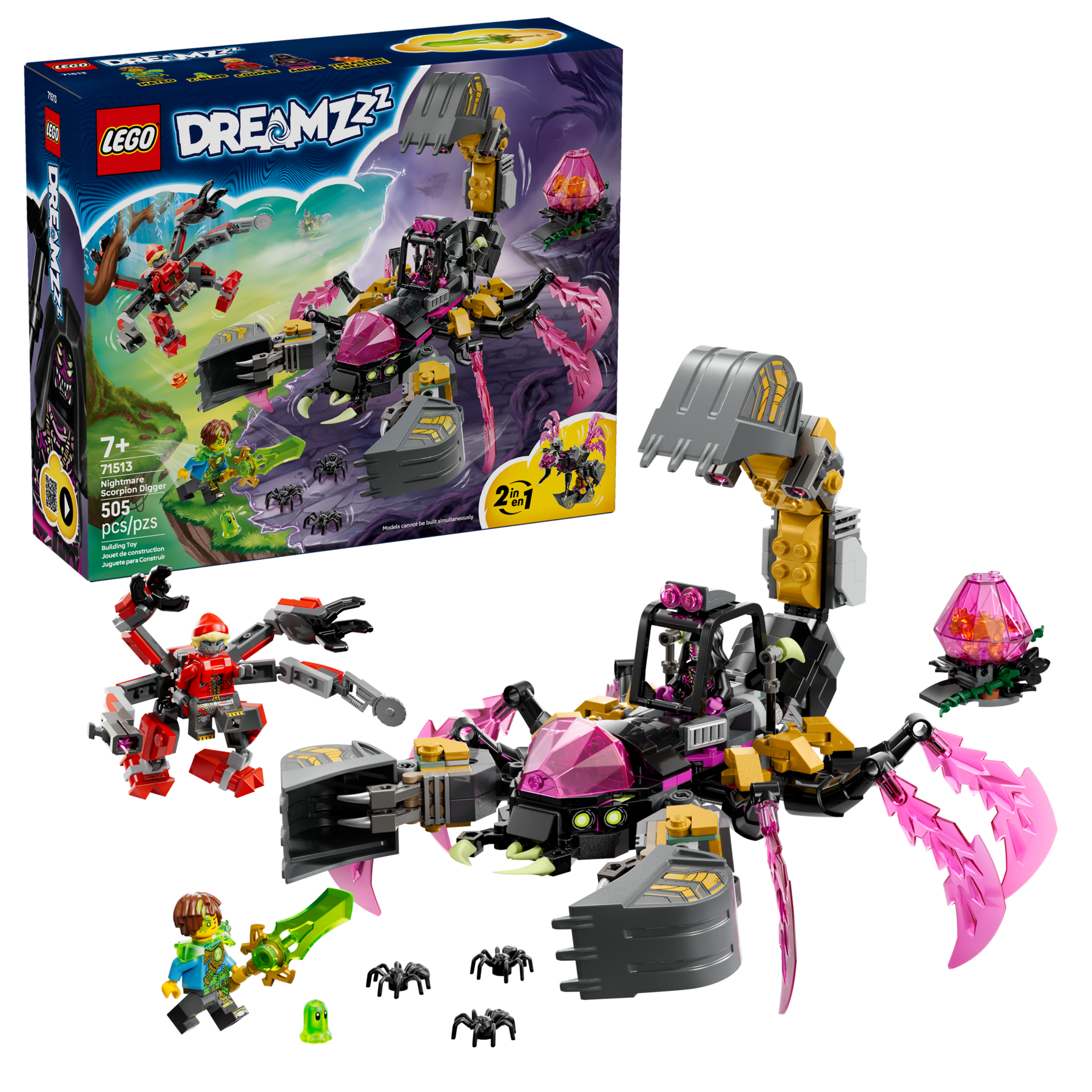 LEGO building set Nightmare Scorpion Digger 505 pieces, UK version