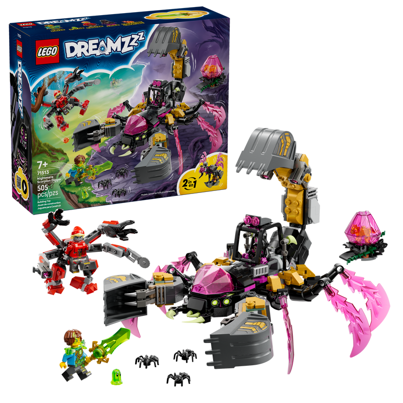 LEGO building set Nightmare Scorpion Digger 505 pieces, UK version