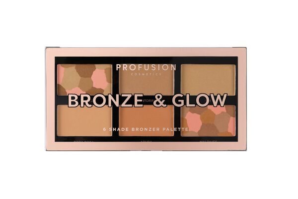 Profusion Cosmetics Bronze & Glow | 6 Shade Bronzer Palette GOODS Superdrug   