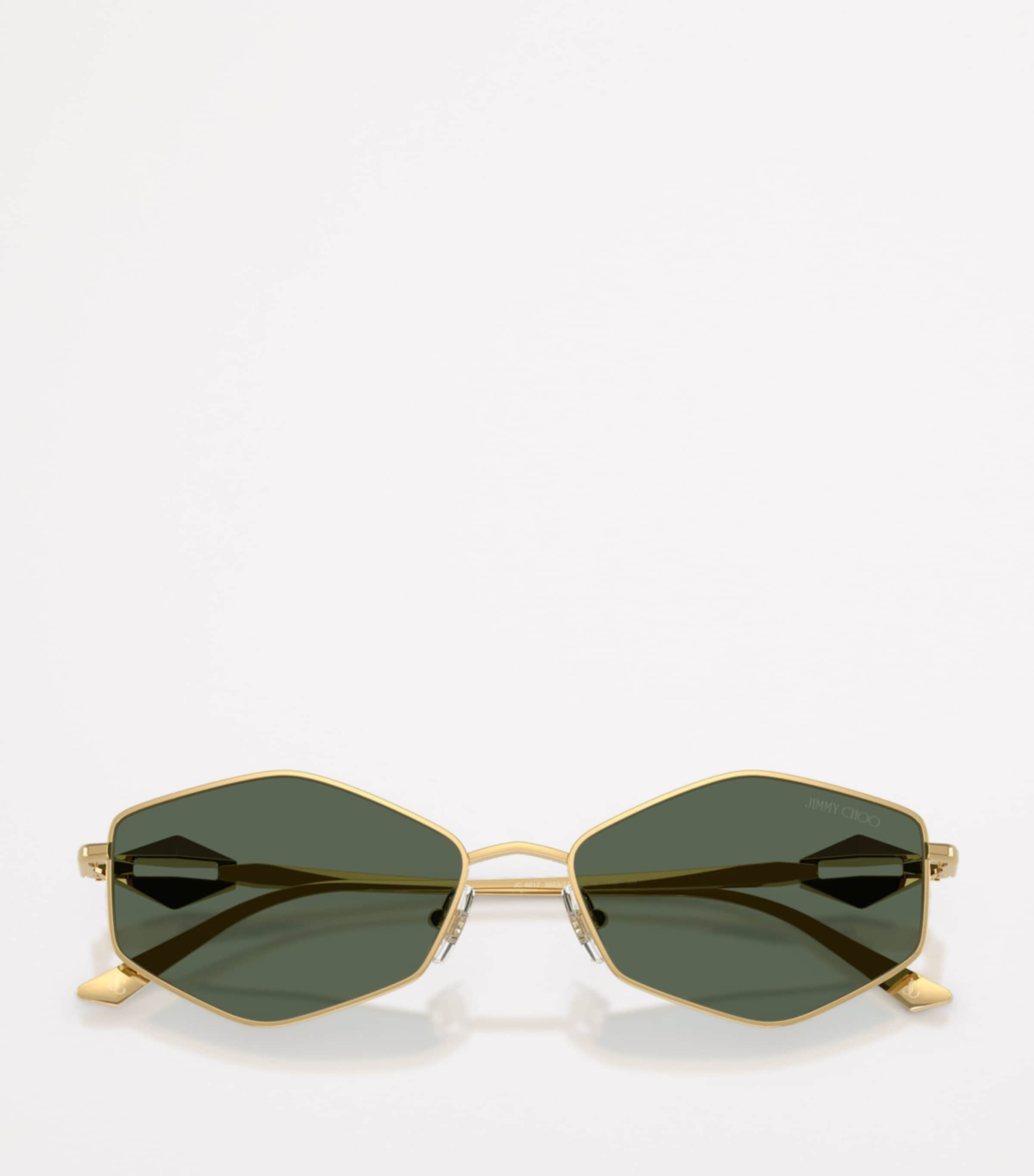 Jimmy Choo Wire Hexagonal Zoey sunglasses, imported from the UK