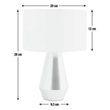 Habitat Maya copper cream touch table lamps - British product
