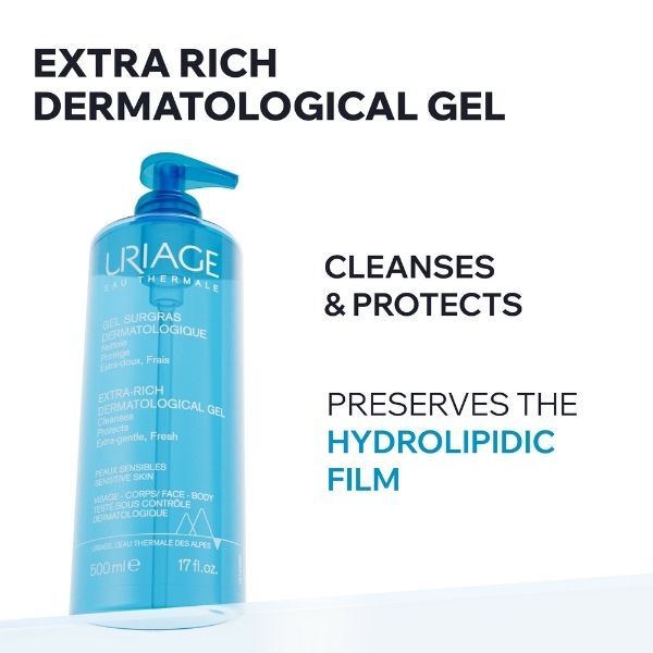 Uriage Extra-Rich Cleansing Gel 500ml (British brand)